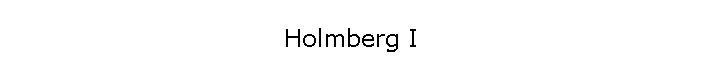Holmberg I